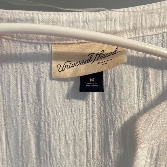 White Linen Dress - Picture 6 of 6